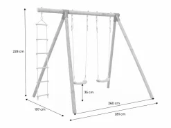 Área de juegos columpios, escalera de cuerda^Sweeek Outlet