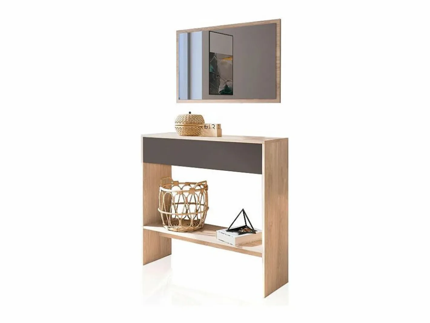 duehome Perchero|Recibidor Aros Tofe - Gris Grafito