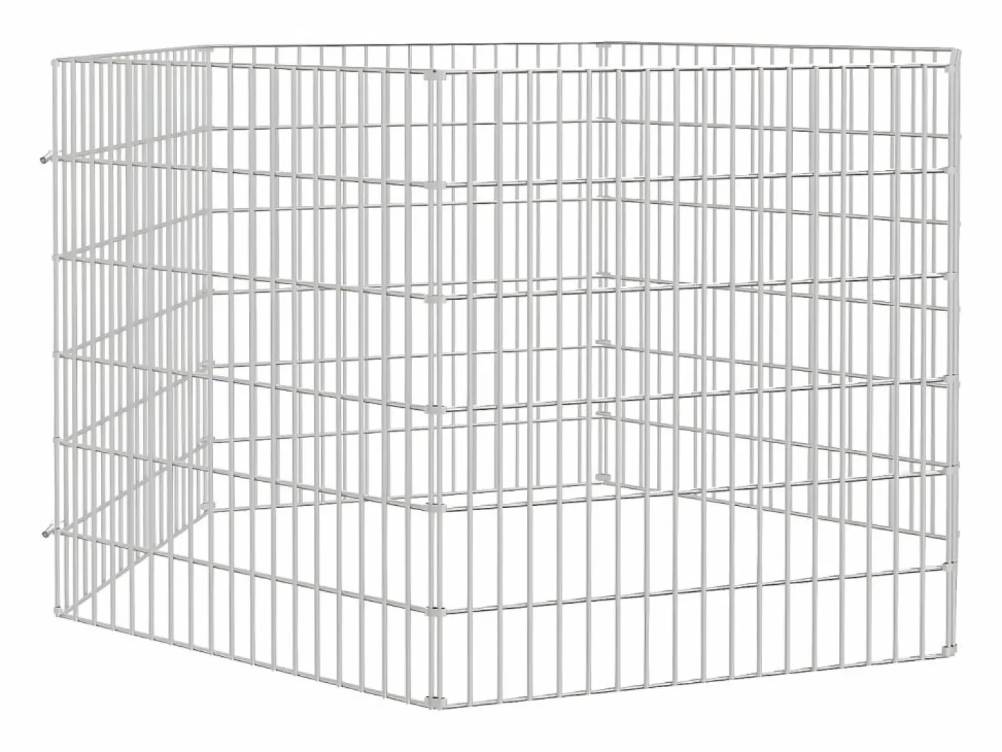 Transportín De Paseo Para Animales|Recinto animales corral 6 paneles hierro galvanizado 54x60 cm ES864964