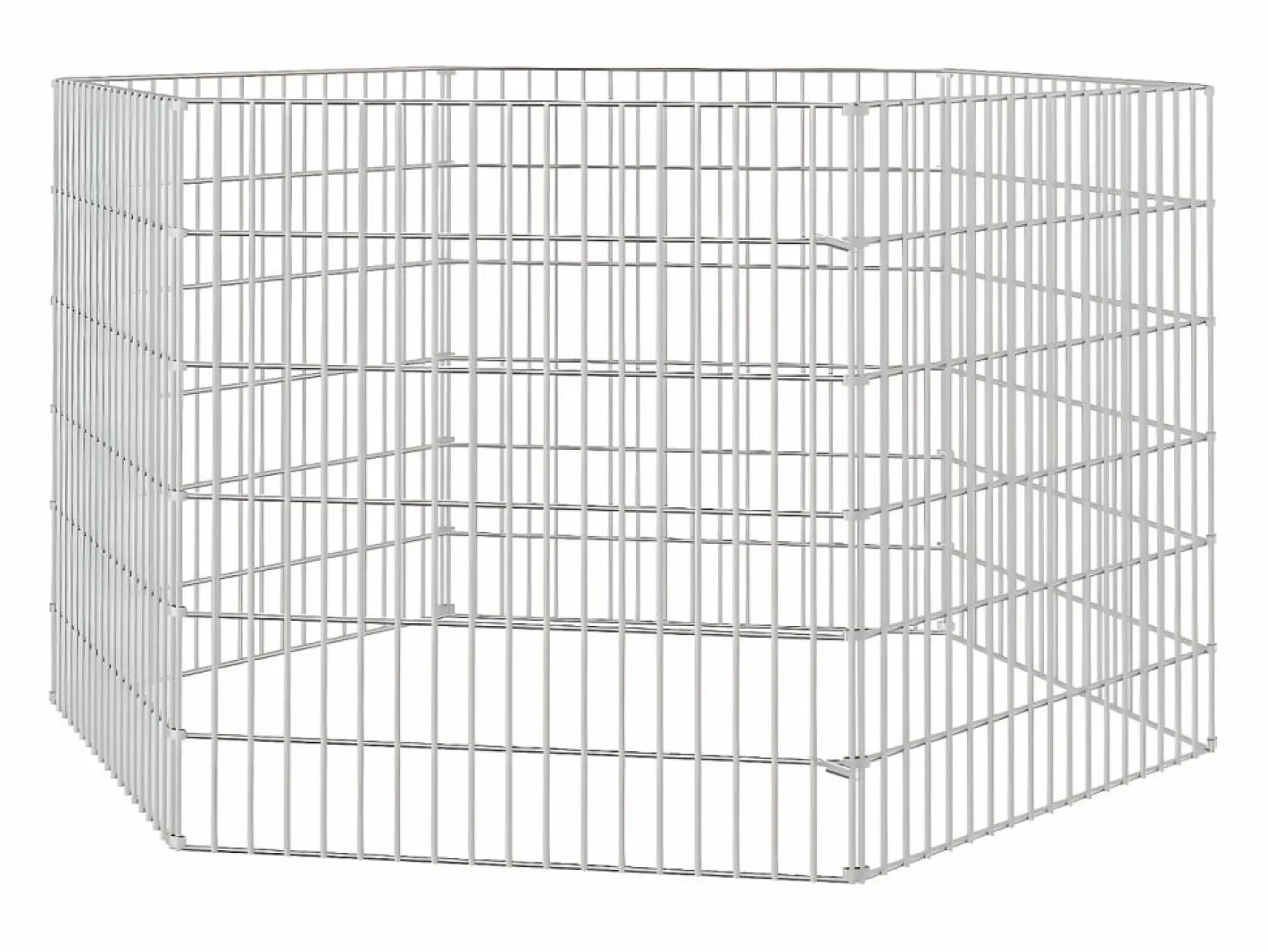 Transportín De Paseo Para Animales|Recinto animales corral 6 paneles hierro galvanizado 54x60 cm ES864964