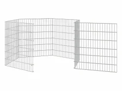 Transportín De Paseo Para Animales|Recinto animales corral 6 paneles hierro galvanizado 54x60 cm ES864964