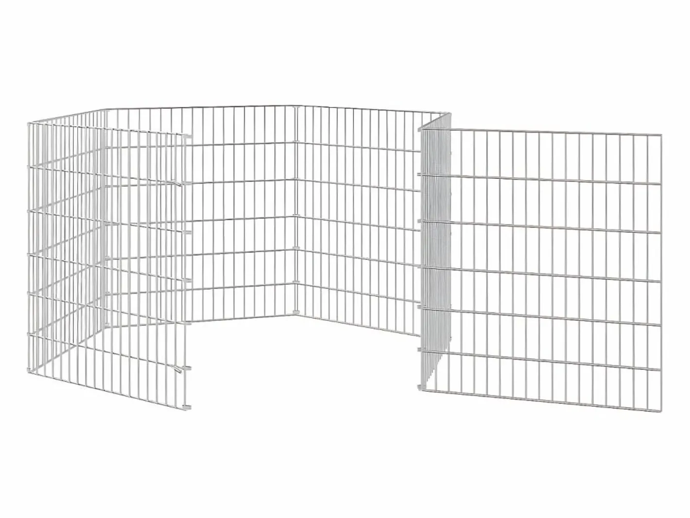 Transportín De Paseo Para Animales|Recinto animales corral 6 paneles hierro galvanizado 54x60 cm ES864964
