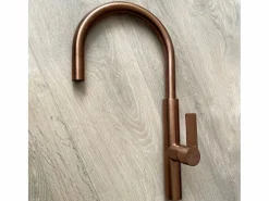 Essebagno Grifo De Cocina|Reflet mezclador para fregadero de cobre cepillado