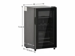 Refrigerador de 76 litros con iluminación LED - Estantes ajustables -^Hauss Spole Sale