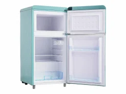 DripeX Refrigerador de doble puerta con ajustes y ruedas - 72L - 120kWh/año - Nivel de ruido bajo de 39 dB - Clase E - 45x44x91cm Verde Clearance