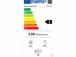 Refrigerador de doble puerta con ajustes y ruedas - 72L - 120kWh/año - Nivel de ruido bajo de 39 dB - 45x46x91cm^DripeX Discount