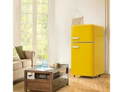 DripeX Electrodomésticos De Frío|Refrigerador de doble puerta con ajustes y ruedas - 72L - 120kWh/año - Nivel de ruido bajo de 39 dB - Clase E - 45x44x91cm