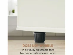 DripeX Refrigerador de dos puertas, 28L + 64L, con 3 estantes y LED, -27 ° C a 13 ° C, 116 kWh/año, eficiencia energética de Blanco Outlet