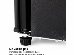 DripeX Refrigerador 22L+38L con LED, pies ajustables, 172 kWh/año, -27 ° C a 13 ° C, 7 nivel de temperatura, Energía E, 42x45.5x86.8 cm Negro Outlet