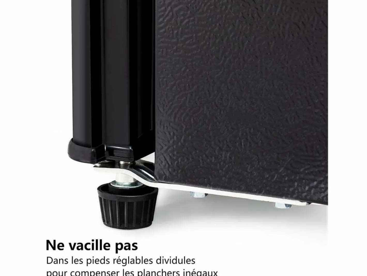 DripeX Refrigerador 22L+38L con LED, pies ajustables, 172 kWh/año, -27 ° C a 13 ° C, 7 nivel de temperatura, Energía E, 42x45.5x86.8 cm Negro Outlet