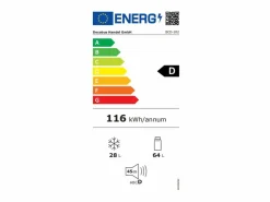 DripeX Electrodomésticos De Frío|Refrigerador 22L+38L, doble puerta con LED y pies ajustables, clase E, -27°C-13°C, 102 kWh/año, , 42x45.5x88.8cm