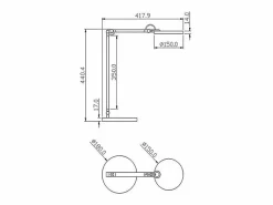 Regina - Lámpara de mesa ajustable Fabas Luce negra - LED táctil de 9 W integrado, regulable, CCT (3000K, 4000K, 5000K, 6000K)^ Clearance