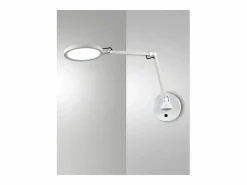 Regina - Lámpara de pared redonda ajustable Fabas Luce - Aplique LED regulable de 9 W CCT (3000K, 4000K, 5000K, 6000K) - Aluminio^ New