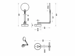 Regina - Lámpara de pared redonda ajustable Fabas Luce - Aplique LED regulable de 9 W con CCT (3000 K, 4000 K, 5000 K, 6000 K) -^ Outlet