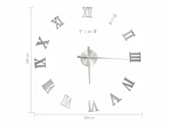 Reloj De Pared|Reloj 3D de pared con diseño moderno 100 cm XXL ES763204