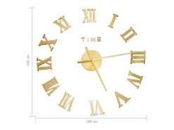 Reloj 3D de pared con diseño moderno 100 cm XXL ES308166^ Online