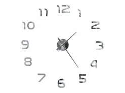 Reloj 3D de pared con diseño moderno 100 cm XXL ES798058 Plateado Online