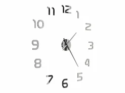 Reloj 3D de pared con diseño moderno 100 cm XXL ES798058 Plateado Online
