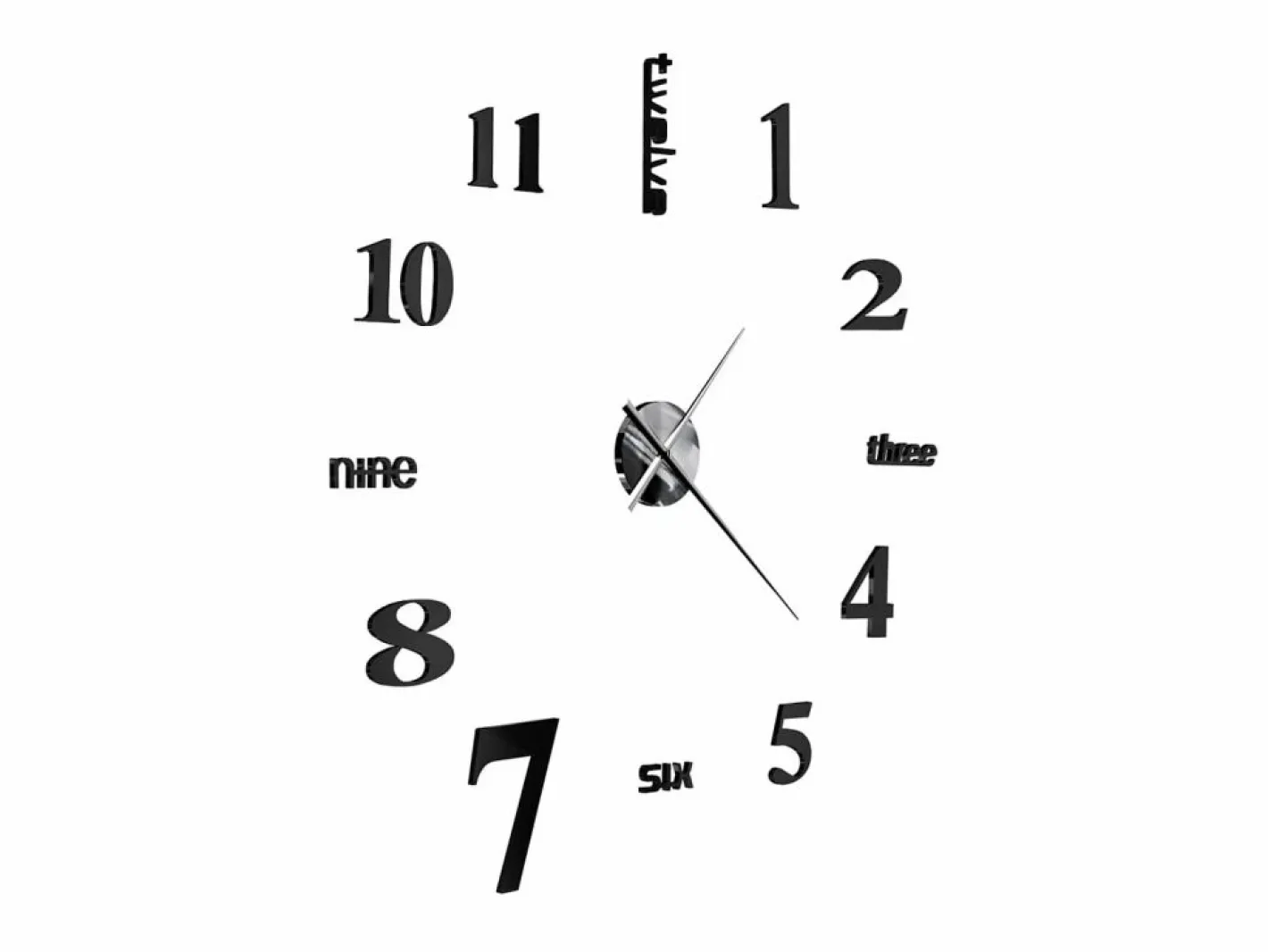 Reloj 3D de pared con diseño moderno 100 cm XXL ES648634^ Discount