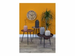 PRESENT TIME Reloj de madera Pure 40 cm Blanco New