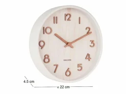 KARLSSON Reloj De Pared|Reloj de madera Pure 22 cm