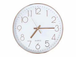 Reloj De Pared|Reloj de pared 30 cm rosa dorado ES797365
