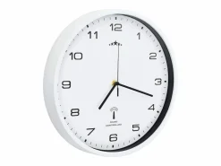 vidaxl Reloj de pared Cloc radiocontrol /negro Ø31 cm Blanco Best