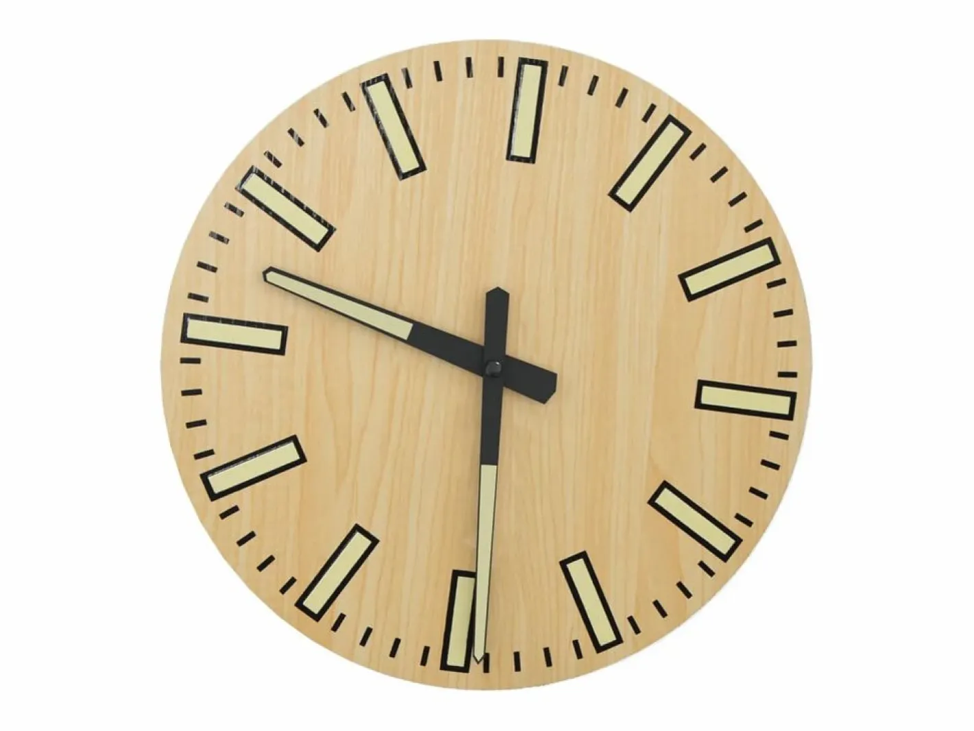 Reloj de pared con escalas y agujas luminosas Ø30 cm ES736624 Amarillo Sale