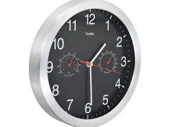 Reloj De Pared|Reloj de pared de cuarzo higrómetro y termómetro 30 cm ES935509
