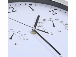 Reloj De Pared|Reloj de pared de cuarzo higrómetro y termómetro 30 cm ES591514