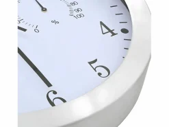 Reloj De Pared|Reloj de pared de cuarzo higrómetro y termómetro 30 cm ES591514