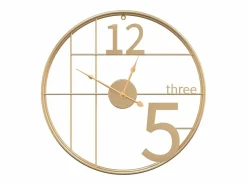 Reloj de pared de hierro Ø50 cm ES121401 Dorado Hot