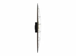 Reloj de pared de madera de ingeniería y negro Ø50 cm ES702449^ Online
