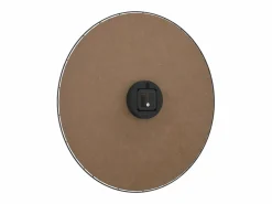 Reloj de pared de madera de ingeniería y negro Ø50 cm ES702449^ Online