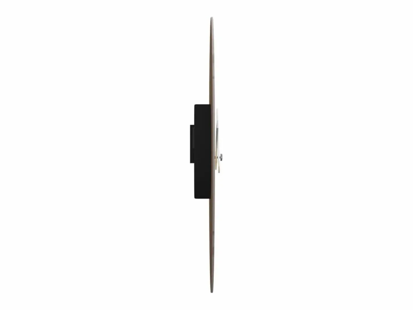Reloj de pared de madera de ingeniería y negro Ø30 cm ES521293^ Hot