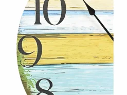Reloj de pared de MDF 60 cm ES735100 Multicolor New