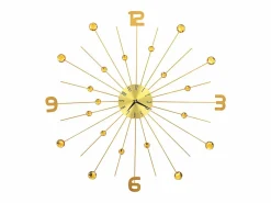 Reloj de pared de metal 70 cm ES475332 Dorado