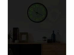 Reloj de pared luminoso 30 cm ES599051 Negro Online