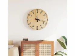 Reloj de pared Monet amarillo Ø30 cm^vidaxl