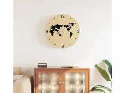 vidaxl Reloj De Pared|Reloj de pared Monet negro/amarillo Ø30 cm