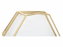 Reloj de pared octagonal de metal dorado Octagonal^ Hot