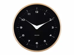 Reloj de pared Osado Dome - Madera negra - Ø30cm^KARLSSON Online