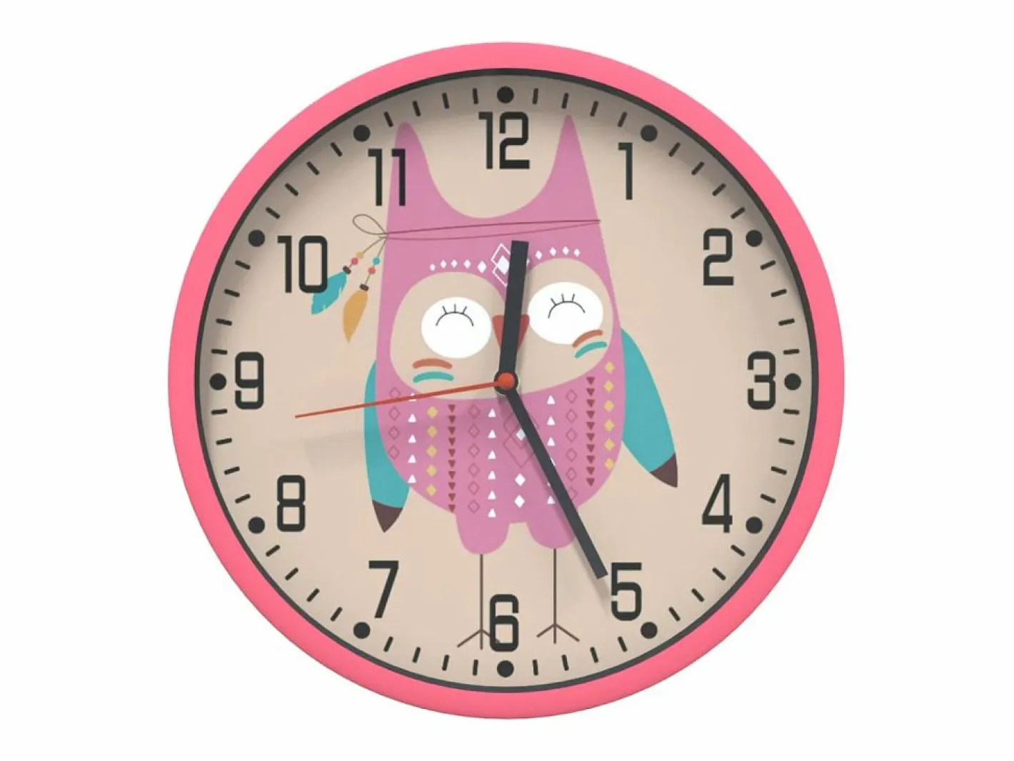 Reloj de pared poliestireno y cristal Ø25,5 cm ES800693^ Online