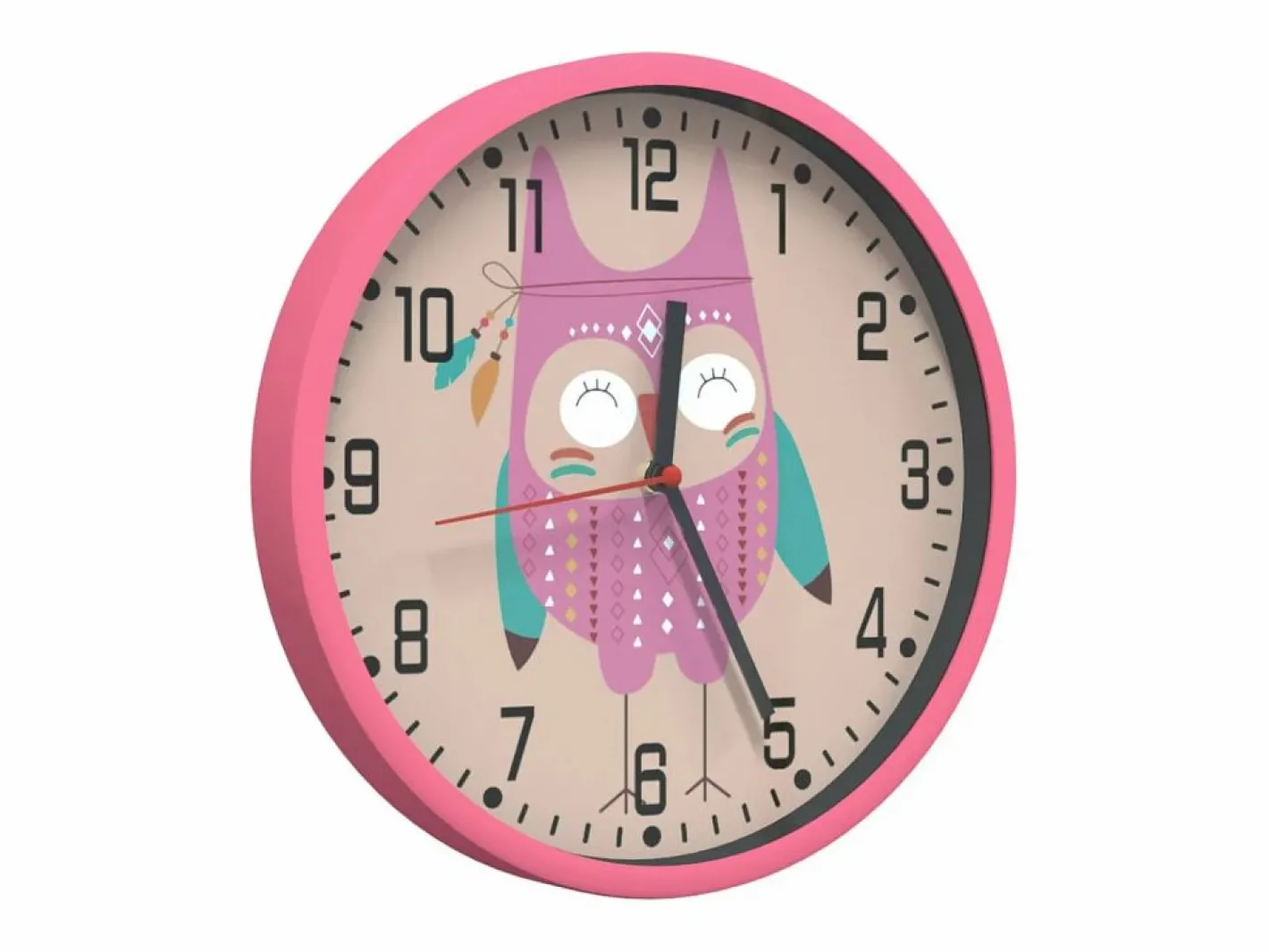 Reloj de pared poliestireno y cristal Ø25,5 cm ES800693^ Online