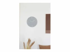 ebuy24 Reloj de pared Ravenna claro, movimiento silencioso, Ø 40 Gris Clearance