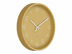 Reloj de pared Rosolini ocre con movimiento silencioso, Ø 30 cm^ebuy24 Outlet