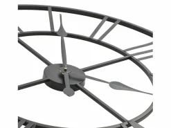 Reloj de pared vintage movimiento cuarzo metal 80 cm XXL ES400434^ Hot