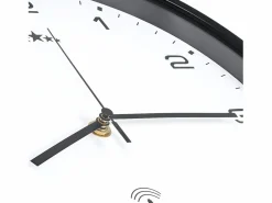 Reloj radiocontrol de pared cuarzo y negro 31 cm ES593131^ New