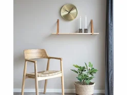 House Nordic Reloj De Pared|Reloj redondo de pared dorada en aluminio Ø 30 cm