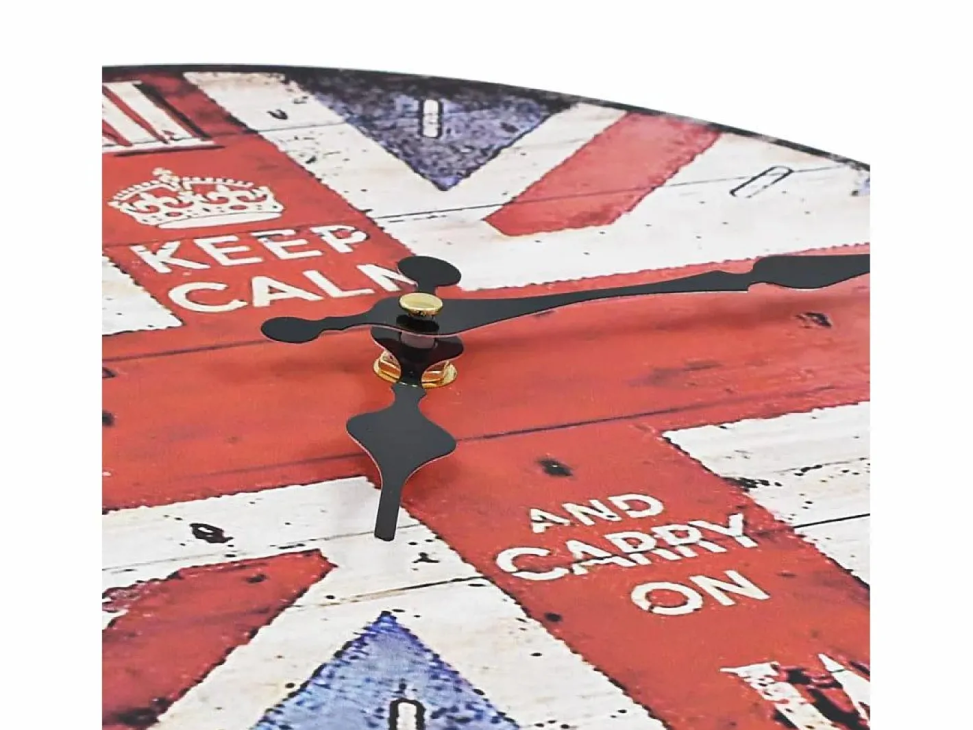 Reloj vintage de pared con flores UK 30 cm ES791813^ Outlet